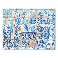 mosaïque bleu lisbonne décoration portugal vieux c