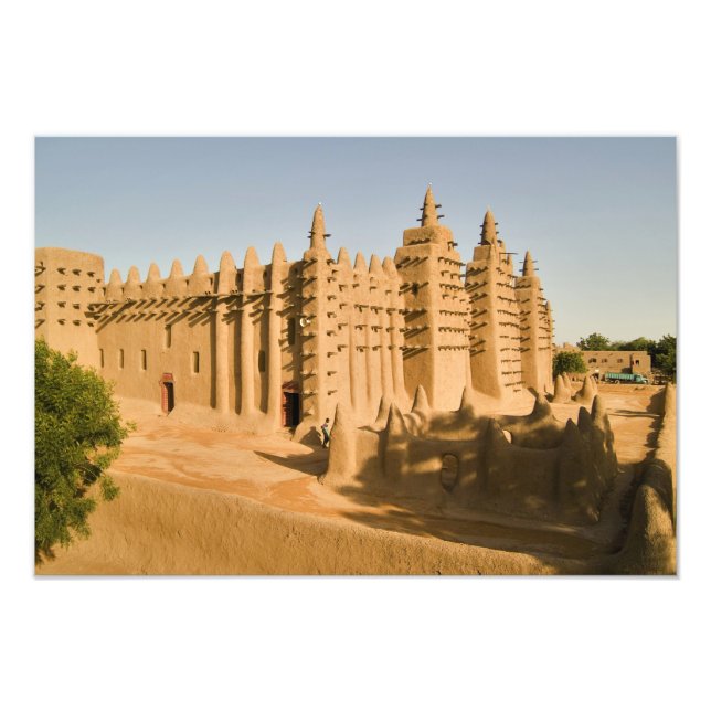 Impression Photo Mosquée de Djenne, un exemple classique de (Devant)