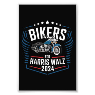 Impression Photo Motards pour Harris Walz 2024 Harris Waltz 2024 