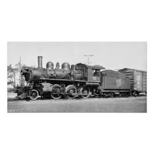 Impression Photo Moteur Locomotive Canadien National 92 Port Dover