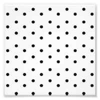 Motif à points Polka noir et blanc