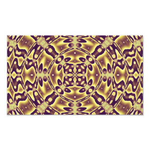 Impression Photo Motif Abstrait Violet Or Luxueux Marocain