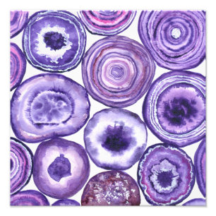 Impression Photo Motif agate violet