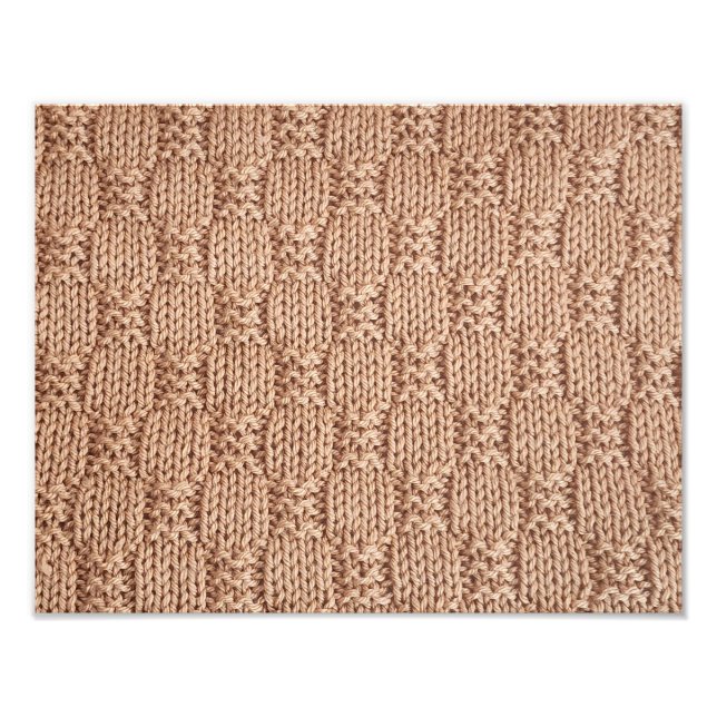 Impression Photo Motif Bubble Knit Stitch par Shirley Taylor (Devant)