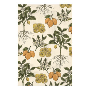 Impression Photo Motif Citron Vintage