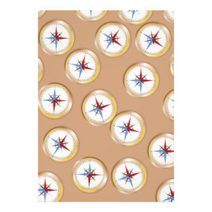 Impression Photo Motif Compass magnétique