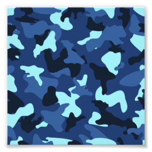 Impression Photo Motif de camouflage camouflé de l'armée marine ble