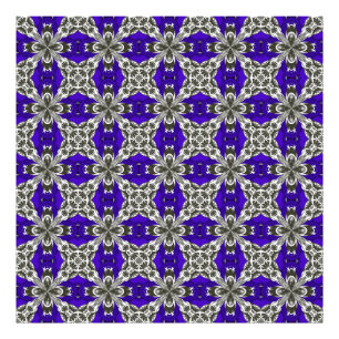 Impression Photo Motif de carrelage répétitif bleu marine gris et b