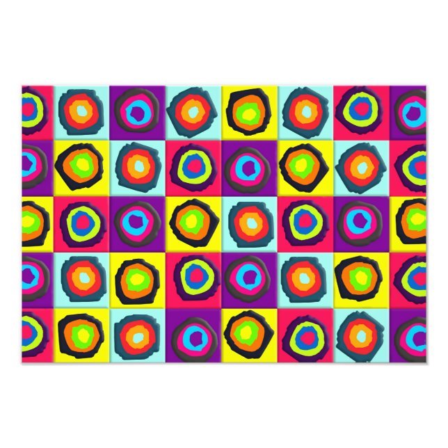 Impression Photo motif de cercles  (Devant)