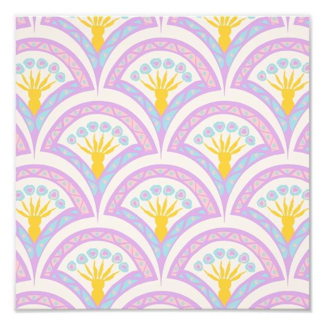 Impression Photo Motif de coquille de couleur pastel (Devant)