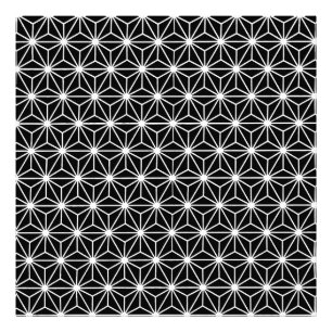 Impression Photo Motif de triangles de style Art Déco noir et blanc