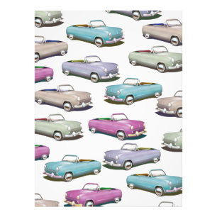 Impression Photo Motif de voitures classiques vintage mignonnes