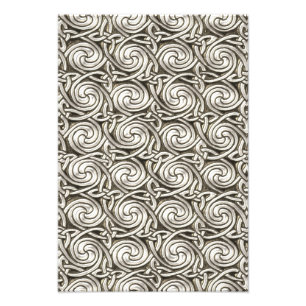 Impression Photo Motif des noeuds de spirales celtiques brillants d