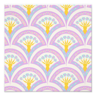 Impression Photo Motif en coquille de couleur pastel