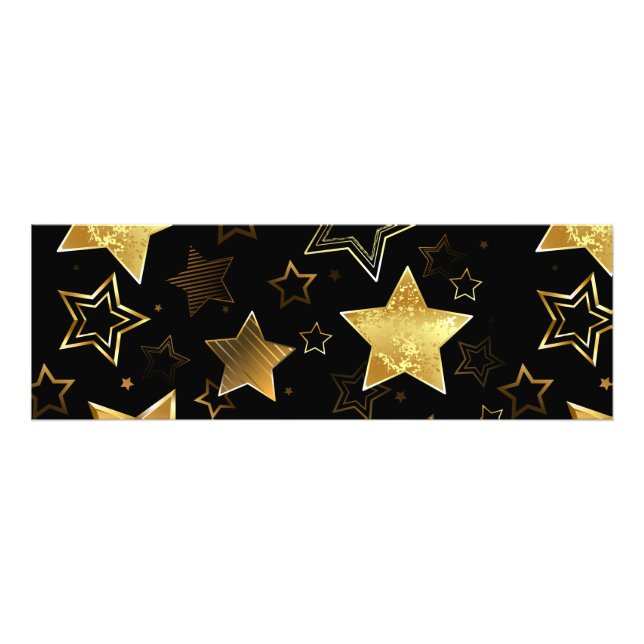 Impression Photo Motif sans couture avec étoiles d'or (Devant)