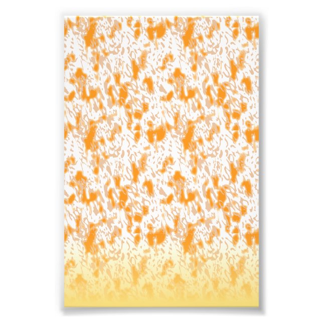 Impression Photo Motif textile avec orange et gol vibrants (Devant)