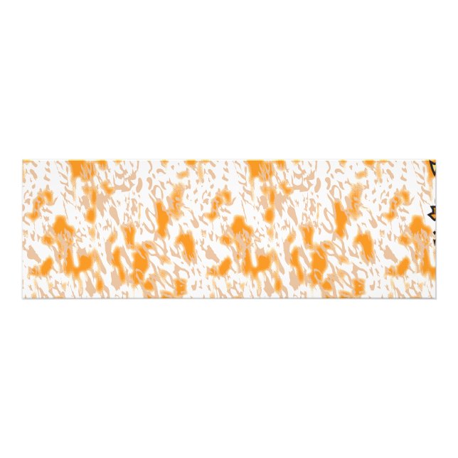 Impression Photo Motif textile avec orange et gol vibrants (Devant)
