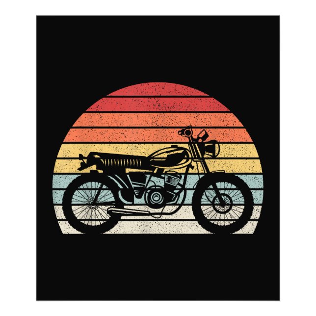 Impression Photo Motorcycle vintage (Devant)