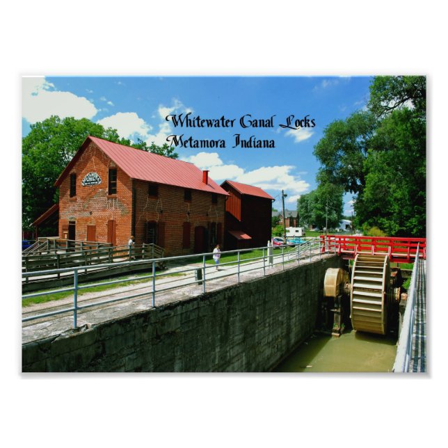 Impression Photo Moulin d'alimentation Metamora Indiana (Devant)