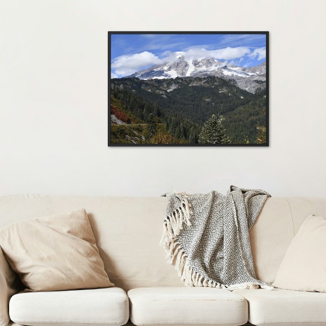 Impression Photo Mount Rainier Scenic Valley Landscape (In Situ (Framed))