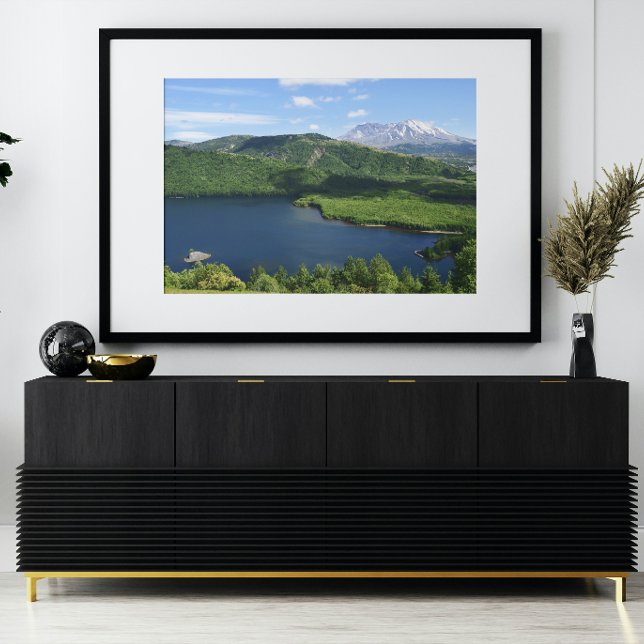 Impression Photo Mount St Helens Coldwater Lake Scenic Landscape (In Situ (Framed))
