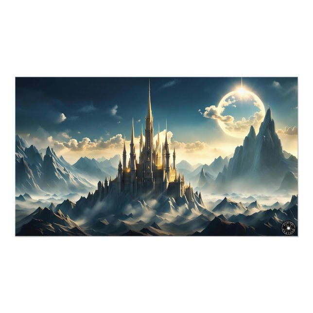 Impression Photo Mountain Castle Landscape Print (Devant)