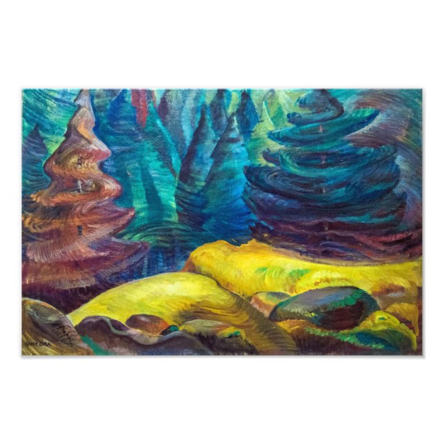 Impression Photo Mousse jaune | Emily Carr | (Devant)