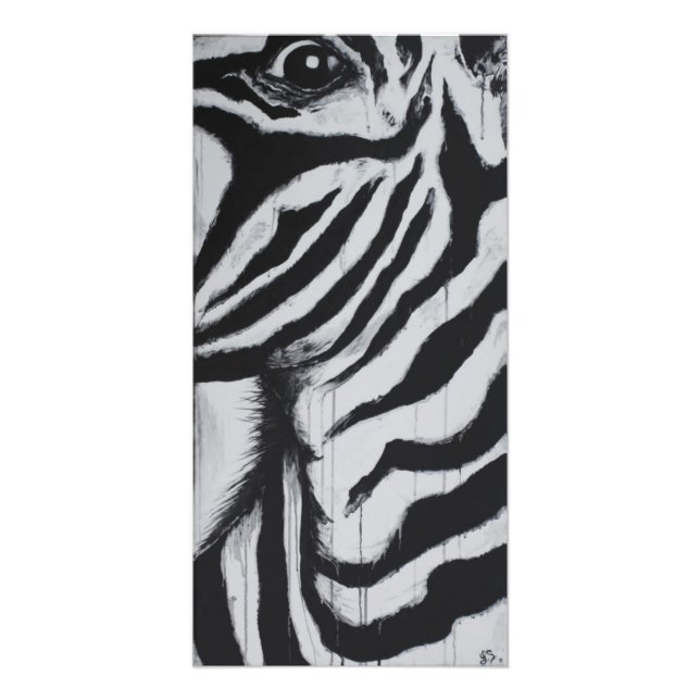 Impression Photo Mr Zebra Wildlife African Plains Art original (Devant)