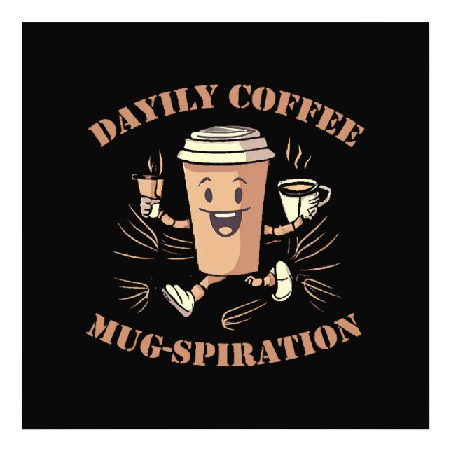 Impression Photo Mugspiration quotidienne de café (Devant)