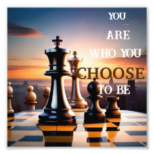 Impression Photo mur d'échecs inspirant