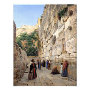 Impression Photo Mur des Lamentations Gustav Bauernfeind