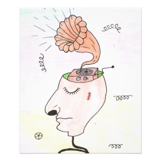 Impression Photo "Music in my head" Postcard