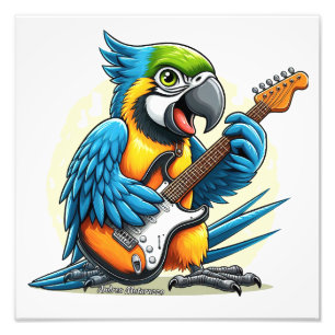 Impression Photo Musique du rock perroquet
