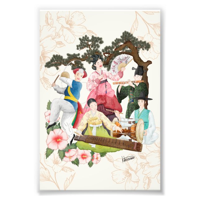 Impression Photo Musique traditionnelle coréenne : Gugak (국 악) | Ph (Devant)