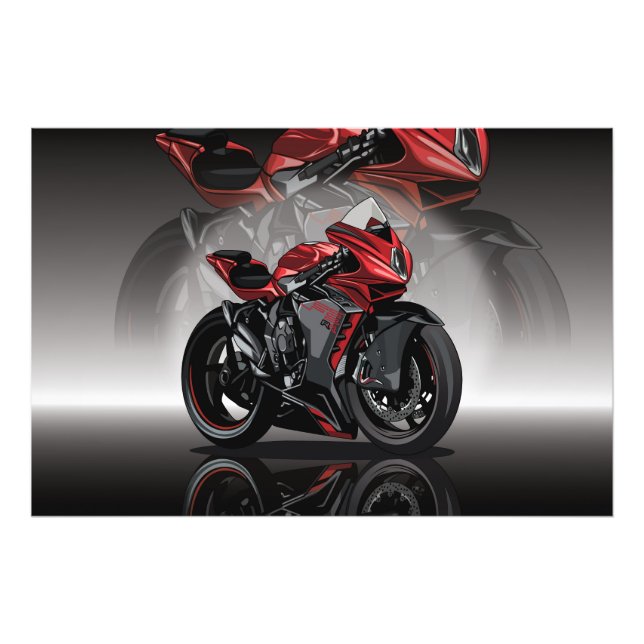 Impression Photo MV Agusta F3 with special background (Devant)