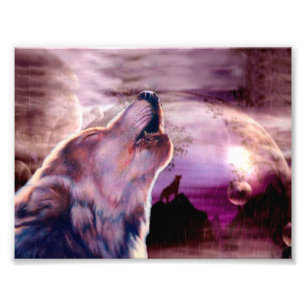 Impression Photo Mystic Wolf Howling
