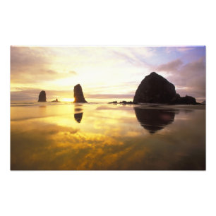 Impression Photo N.A., États-Unis, Oregon, Coucher de soleil à Cann