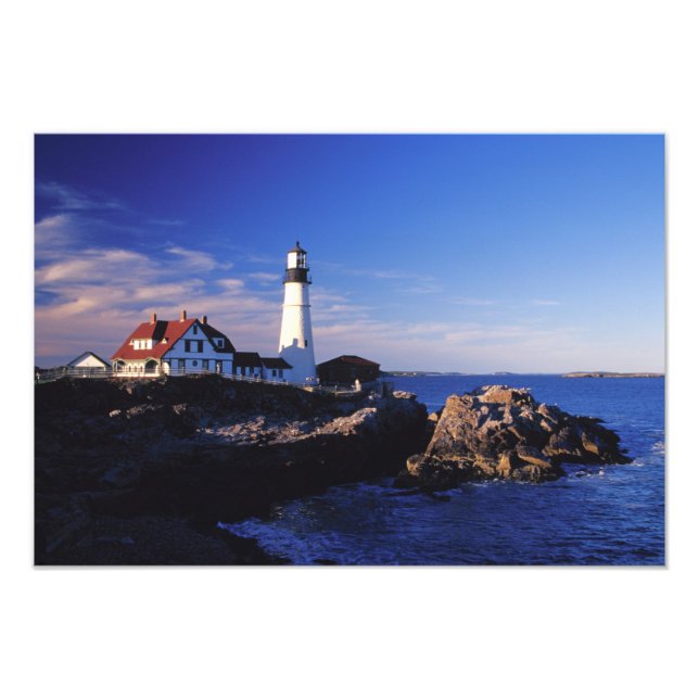 Impression Photo NA, États-Unis, Maine. Phare de Portland Head. (Devant)