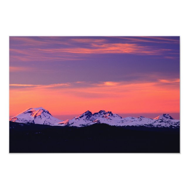 Impression Photo NA, États-Unis, Oregon, The Three Sisters Mountain (Devant)