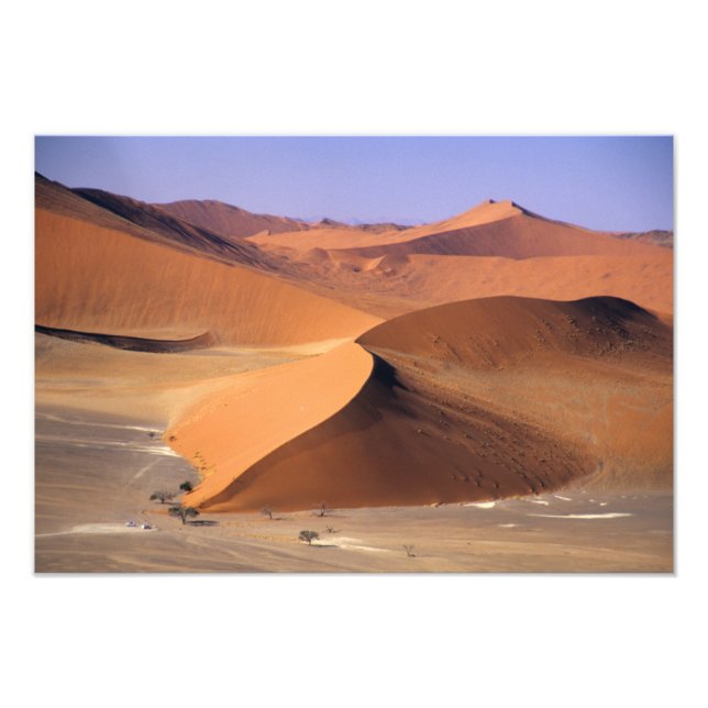 Impression Photo Namibia : dunes de Sossuvlei, vue aérienne panoram (Devant)