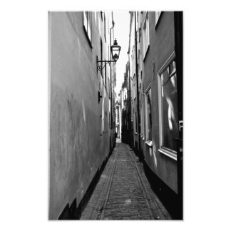 Impression Photo Narrow street à Stockholm