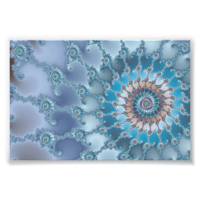 Impression Photo Nautilus - Art fractal (Devant)