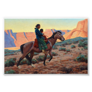 Impression Photo Navajo Mother par Maynard Dixon
