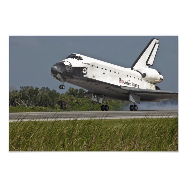 Impression Photo Navette Endeavour atterrissage Kennedy Space Cente (Devant)