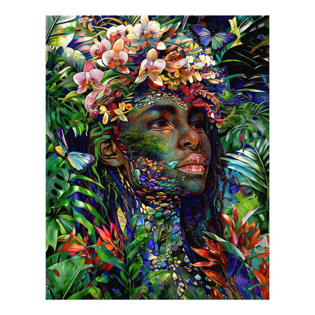 Impression Photo "Nayari" - Mirage De La Jungle - Femmes En Amazoni (Devant)