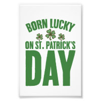 Né Chanceux Le Jour De La Saint-Patrick Anniversai