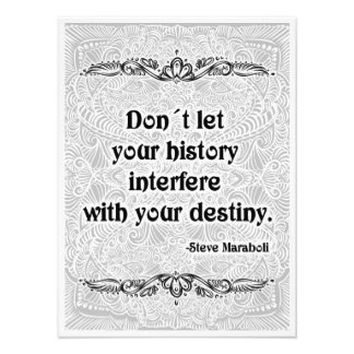 Impression Photo Ne laissez pas votre histoire - Citation positive