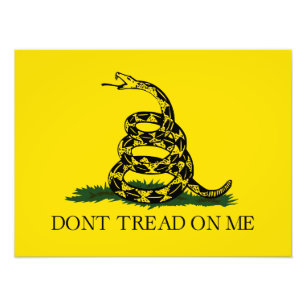 Impression Photo Ne pas taper sur le drapeau de Me Gadsden