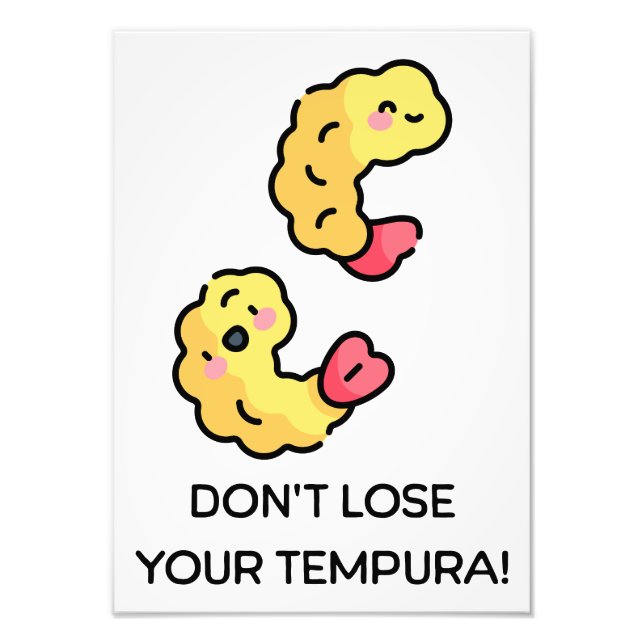 Impression Photo Ne perds pas ton jeu de mots sur le Tempura (Devant)