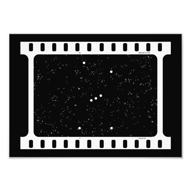 Impression photo négative de l'espace (Devant)